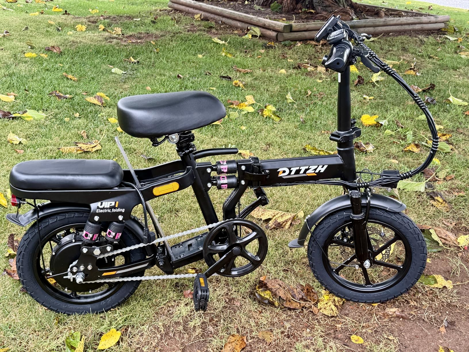 A12 Foldable Ebike for Adults, 2000W/1000W, 40/28MPH, 52V 25Ah, 48V 15Ah, Keyless Ignition, 60-80 Miles Range Folding Electric Bike, 14