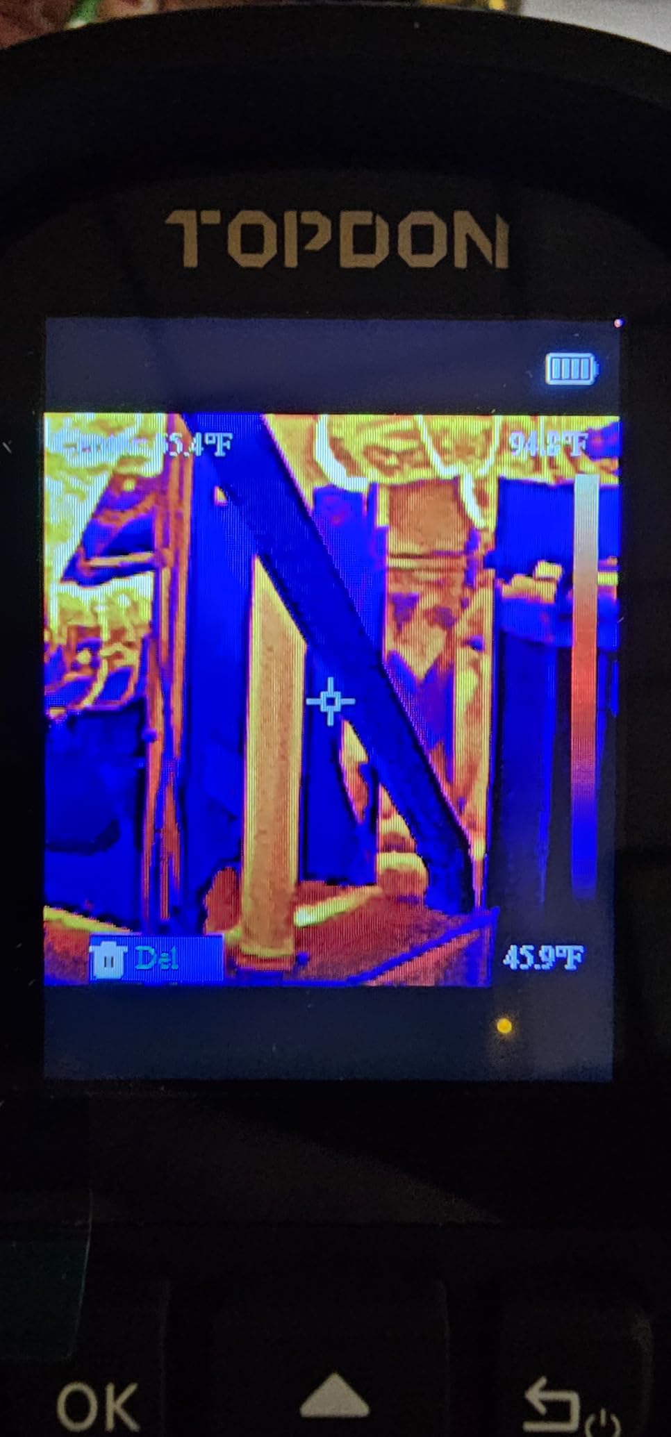 TOPDON TC004 Mini Thermal Imaging Camera, 240 x 240 TISR Resolution, 15-Hour Battery Life, 128 x 128 IR Resolution, 25Hz Handheld Infrared Camera with High/Low Temp Alerts, Auto Shutdown- Blue customer photo 1