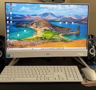 Dell 24 All-in-One Desktop ec24250-23.8-inch FHD Display, Intel Core 3 Processor 100U, Intel Graphics, 8GB DDR5 RAM, 512GB SSD, Windows 11 Home, Onsite Service+6 Months Retail Migrate - White - Customer Photo 1