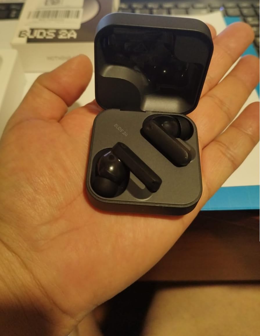 CMF Buds 2a Wireless Earbuds 2025 New Active Noise Cancelling 42dB Hybrid ANC Bluetooth Headphones, 12.4mm Dynamic Driver for Big Bass, 4 Mic Clear Calls, Sport Ear Buds for iPhone, Android, Dark Grey - Customer Photo 4