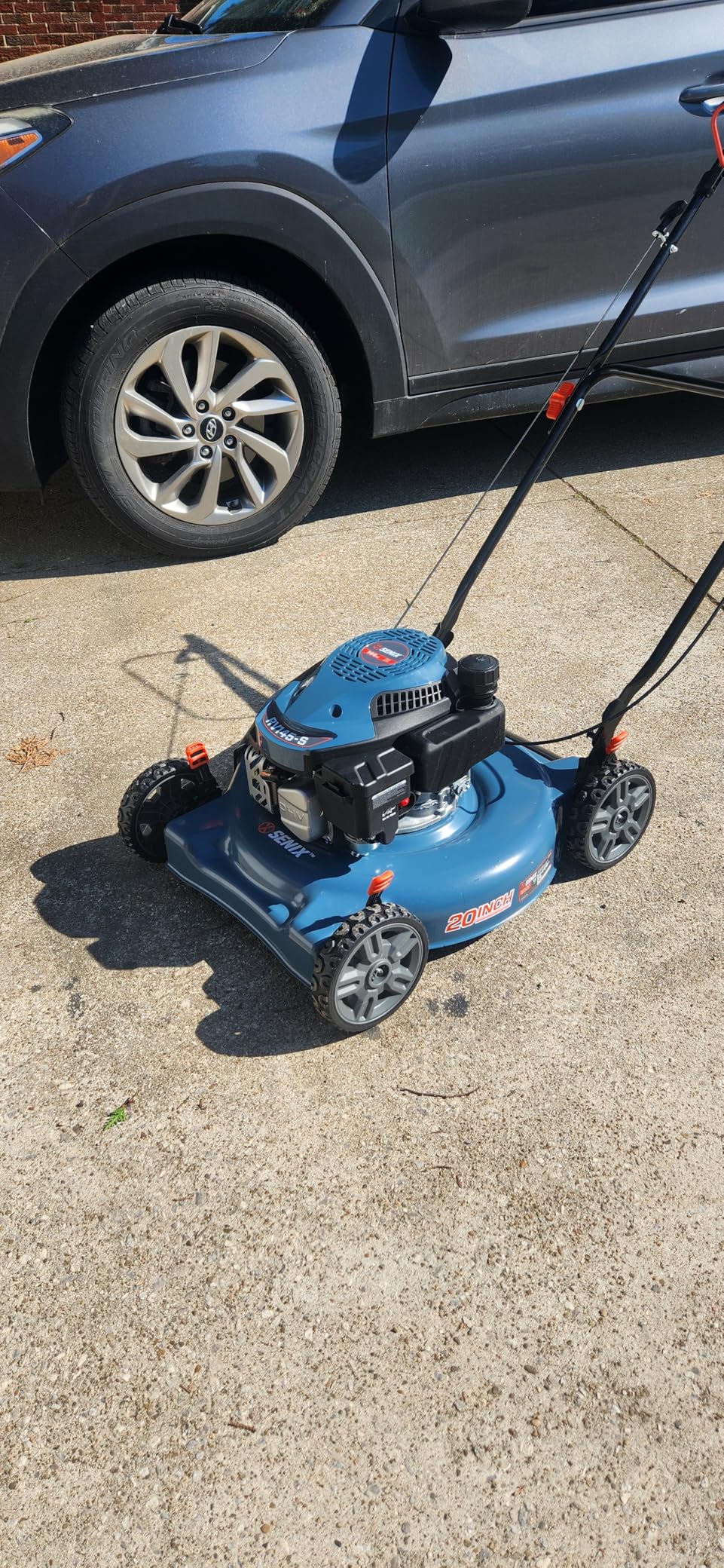 SENIX 144 cc Gas Lawn Mower, 20 inch 4-Cycle Push Mower, Side Discharge, 5 Position Cutting Height Adjustment, Low Noise & Fuel-Efficient for Lawn, Yard and Garden (LSPG-L5) - Customer Photo 2