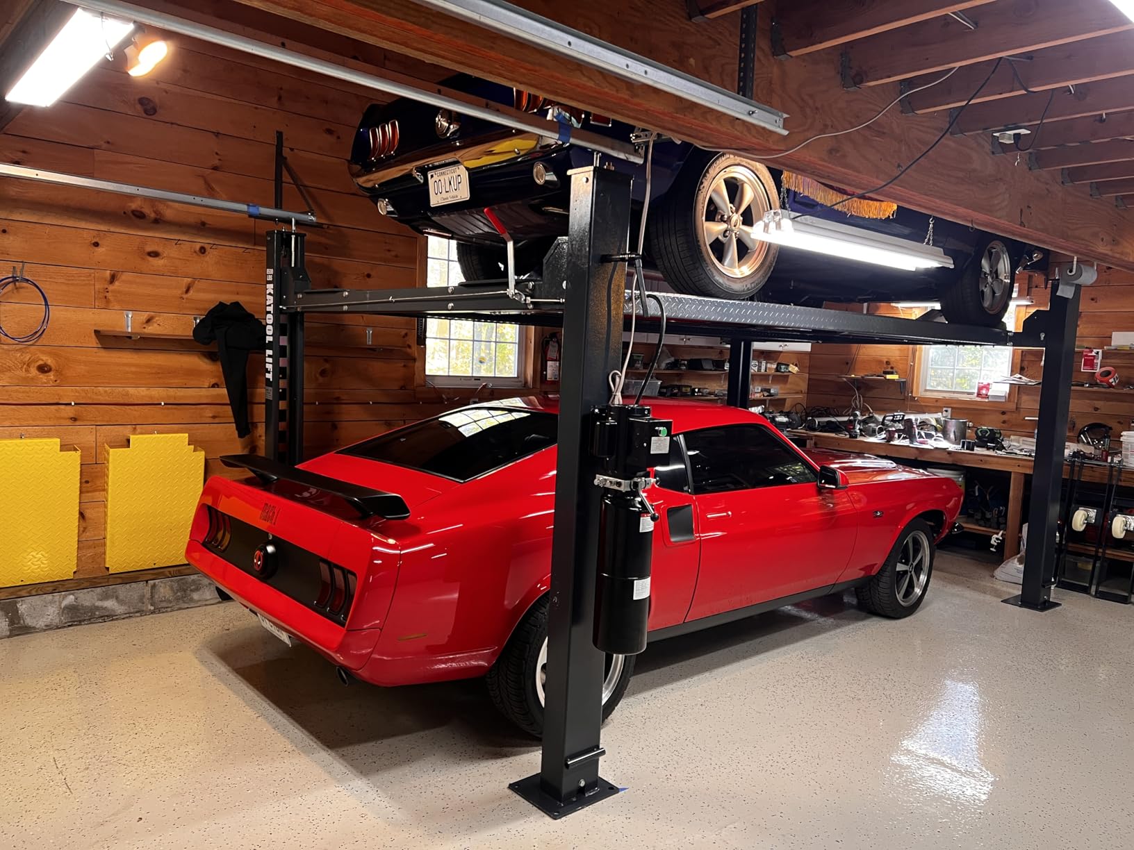 AUTOKATO KT-4H850 Four Post Lift Car Truck Parking Hoist with Casters 8500Lbs Lifting Capacity - Customer Photo 2