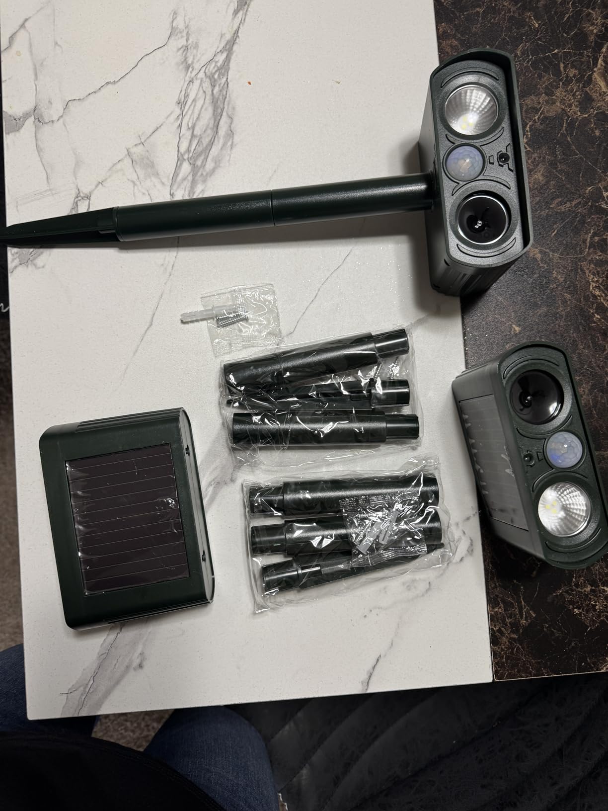 8 PCS Mole Repellent Ultrasonic Solar Powered Sonic Mole Spikes Outdoor Vole Chipmunk Groundhog Repeller Waterproof Rodent Gopher Snake Deterrent for Lawn Garden Yard Farmland - Customer Photo 2