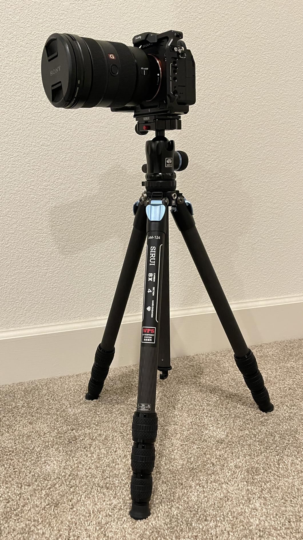SIRUI Heavy-Duty Carbon Fiber Tripod, 59.8
