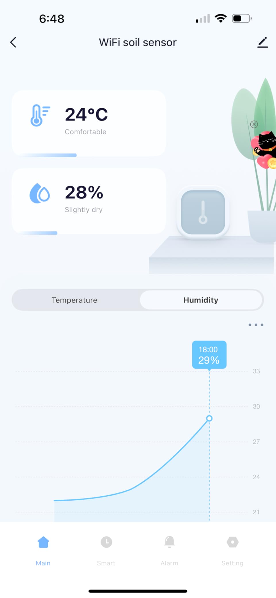 Smart WiFi Soil Moisture & Temperature Sensor - Hub-Free Soil Meters for Lawn, Garden, Greenhouse, Real-Time App Alerts, IP67 Waterproof, Works with Automatic Watering Systems,Gardening Gift - Customer Photo 2