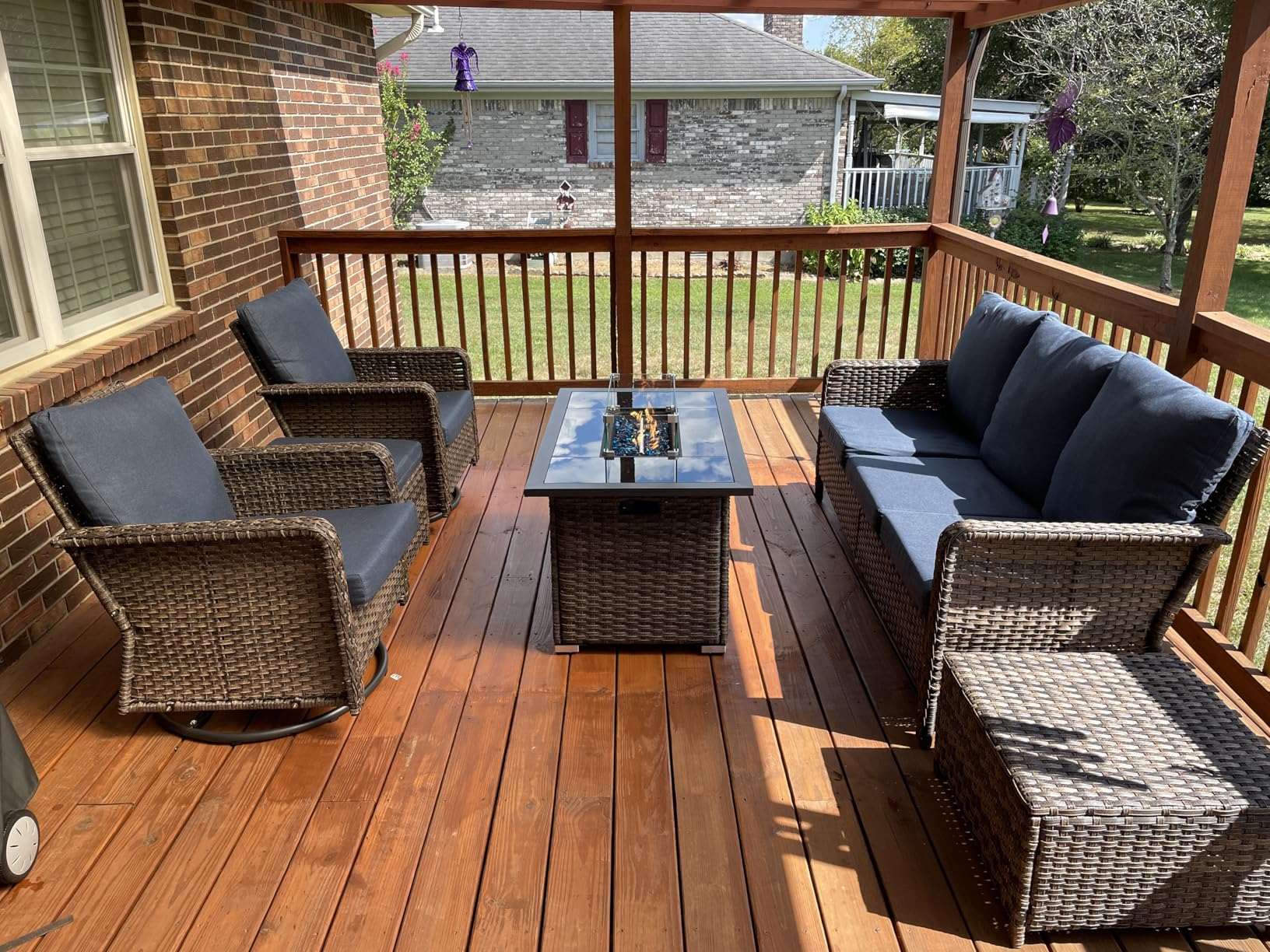 6 Peices Outdoor Patio Furniture Set with 44 6 Peices Outdoor Patio Furniture Set with 44