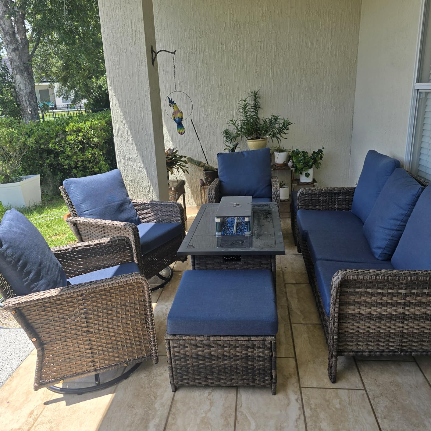 6 Peices Outdoor Patio Furniture Set with 44 6 Peices Outdoor Patio Furniture Set with 44