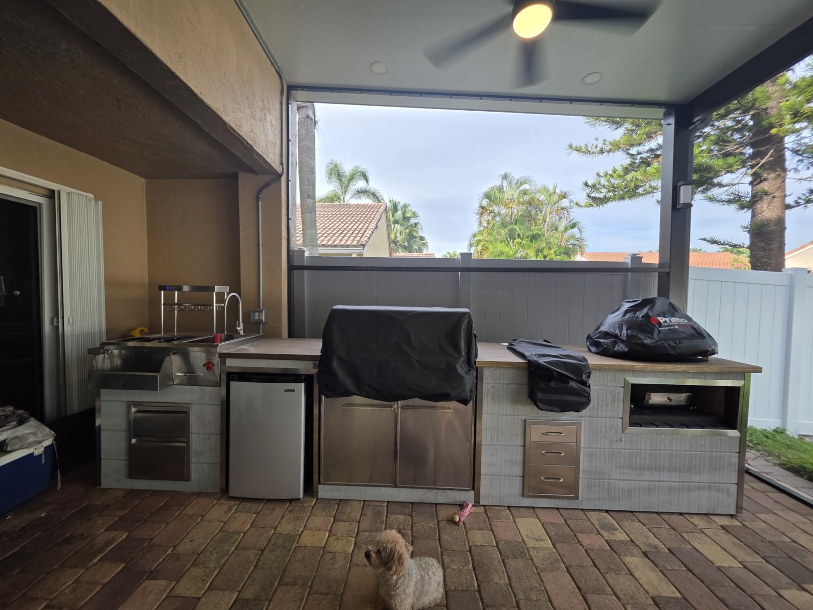 VEVOR Single Grilling Side Burner, 15,000BTU Liquid Propane Side Burner for Outdoor Kitchen, Convertible to Natural Gas, 304 Stainless Steel Built-in Single Grill Burners for BBQ Grill Island - Customer Photo 1