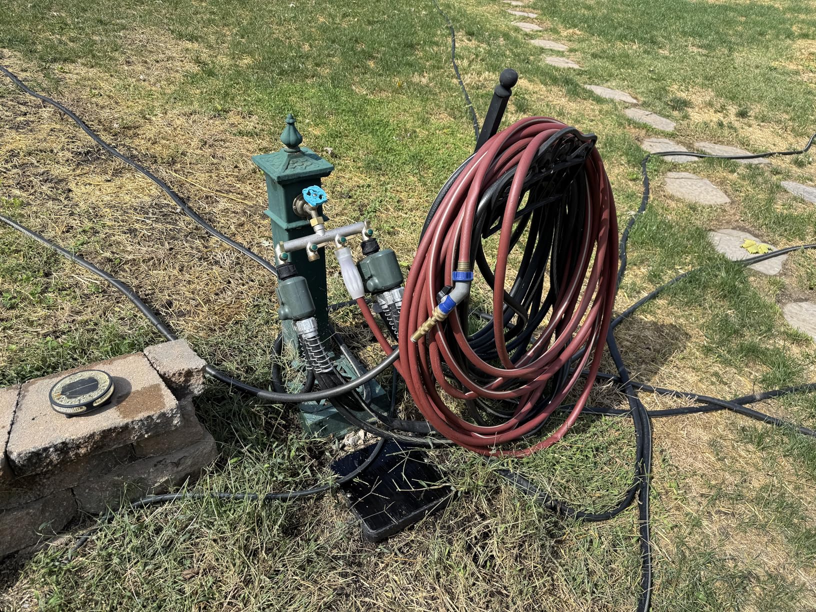 Smart Sprinkler Timer 3 Zone for Garden Hose, WiFi Water Timer with 984ft RF Range, Smart Lawn Watering System Irrigation Controller, APP/Voice Control, Rain Delay, Automatic/Manual Irrigation Customer Review Smart Sprinkler Timer 3 Zone for Garden Hose, WiFi Water Timer with 984ft RF Range, Smart Lawn Watering System Irrigation Controller, APP/Voice Control, Rain Delay, Automatic/Manual Irrigation - Customer Photo 1