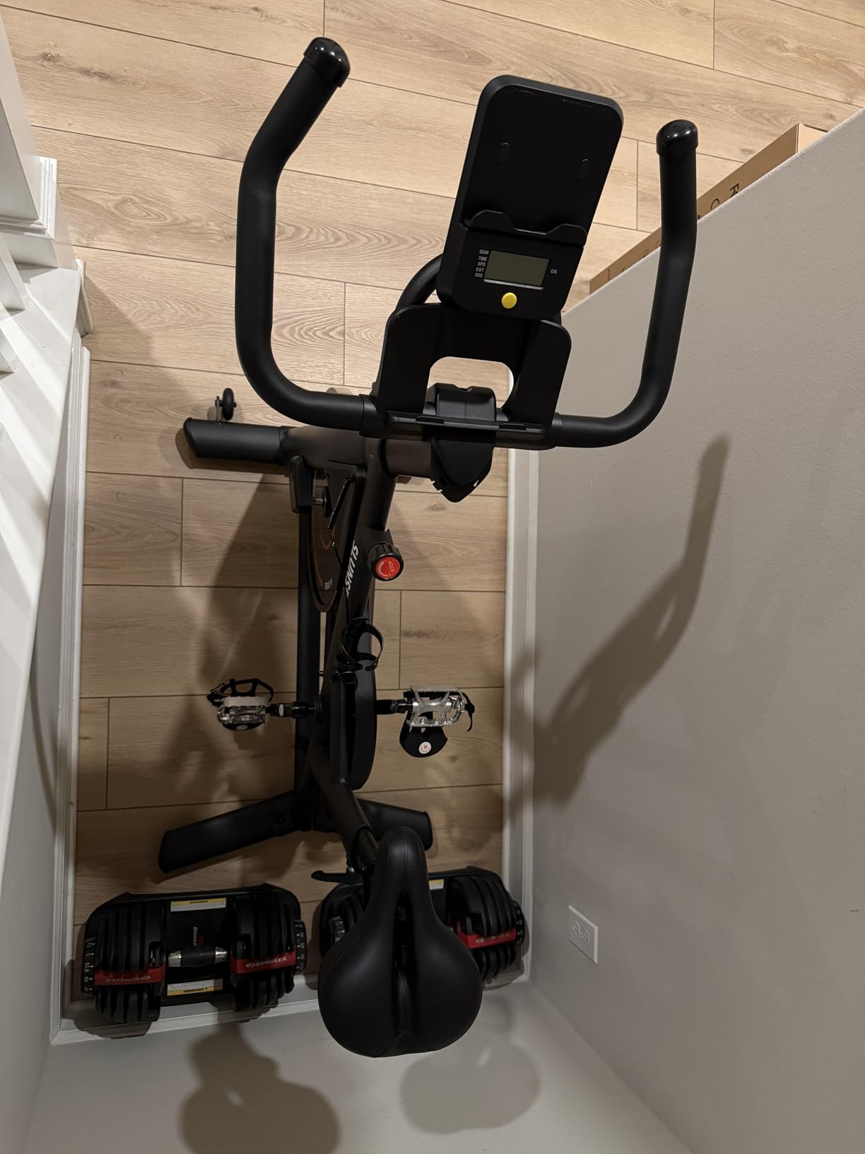 Exercise Bike, Adjustable Magnetic Resistance Stationary Bikes for Home with App Compatible, Quiet Indoor Cycling Bike with 350lbs Weight Capacity Comfortable Seat, Digital Monitor & Phone Mount - Customer Photo 1