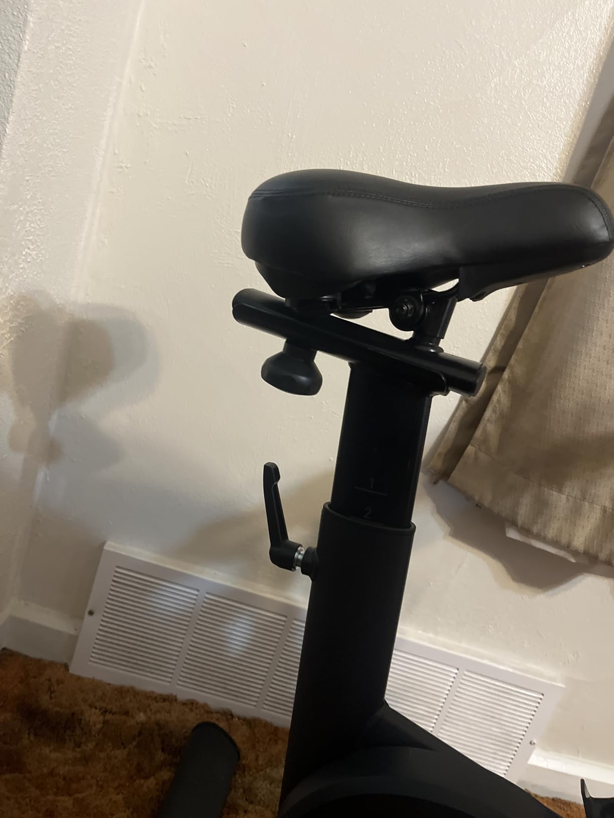 Exercise Bike, Adjustable Magnetic Resistance Stationary Bikes for Home with App Compatible, Quiet Indoor Cycling Bike with 350lbs Weight Capacity Comfortable Seat, Digital Monitor & Phone Mount - Customer Photo 4