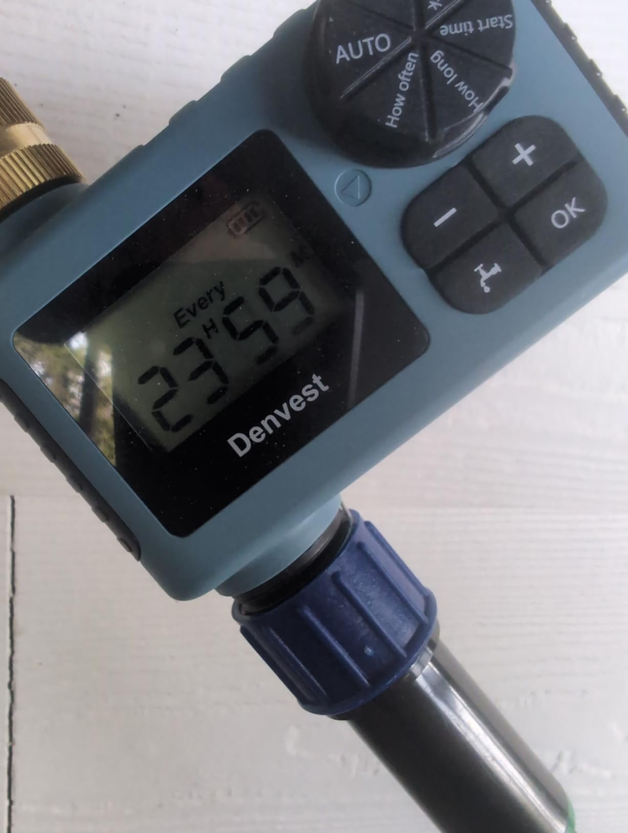 WiFi Water Timer with Brass Inlet, 1 Zone Smart Sprinkler Timer for Garden Hose Faucet, Hose Timers with WiFi Hub, Up to 20 Watering Plans, APP & Voice Control, Compatible with Alexa Customer Review WiFi Water Timer with Brass Inlet, 1 Zone Smart Sprinkler Timer for Garden Hose Faucet, Hose Timers with WiFi Hub, Up to 20 Watering Plans, APP & Voice Control, Compatible with Alexa - Customer Photo 2