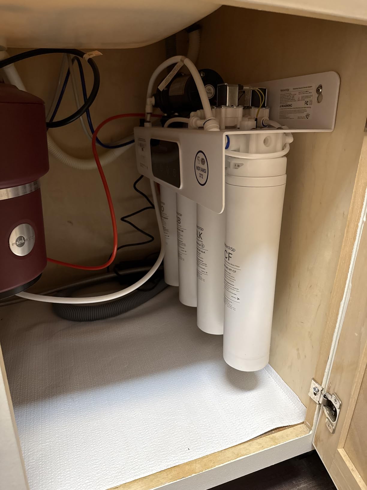 Waterdrop WD-T3-M Remineralization Reverse Osmosis Water Filter, NSF/ANSI 372 Certified, 9-Stage Undersink RO System, 450G Tankless RO Water Filtration System, 2:1 Pure to Drain, Plug-in Required - Customer Photo 2