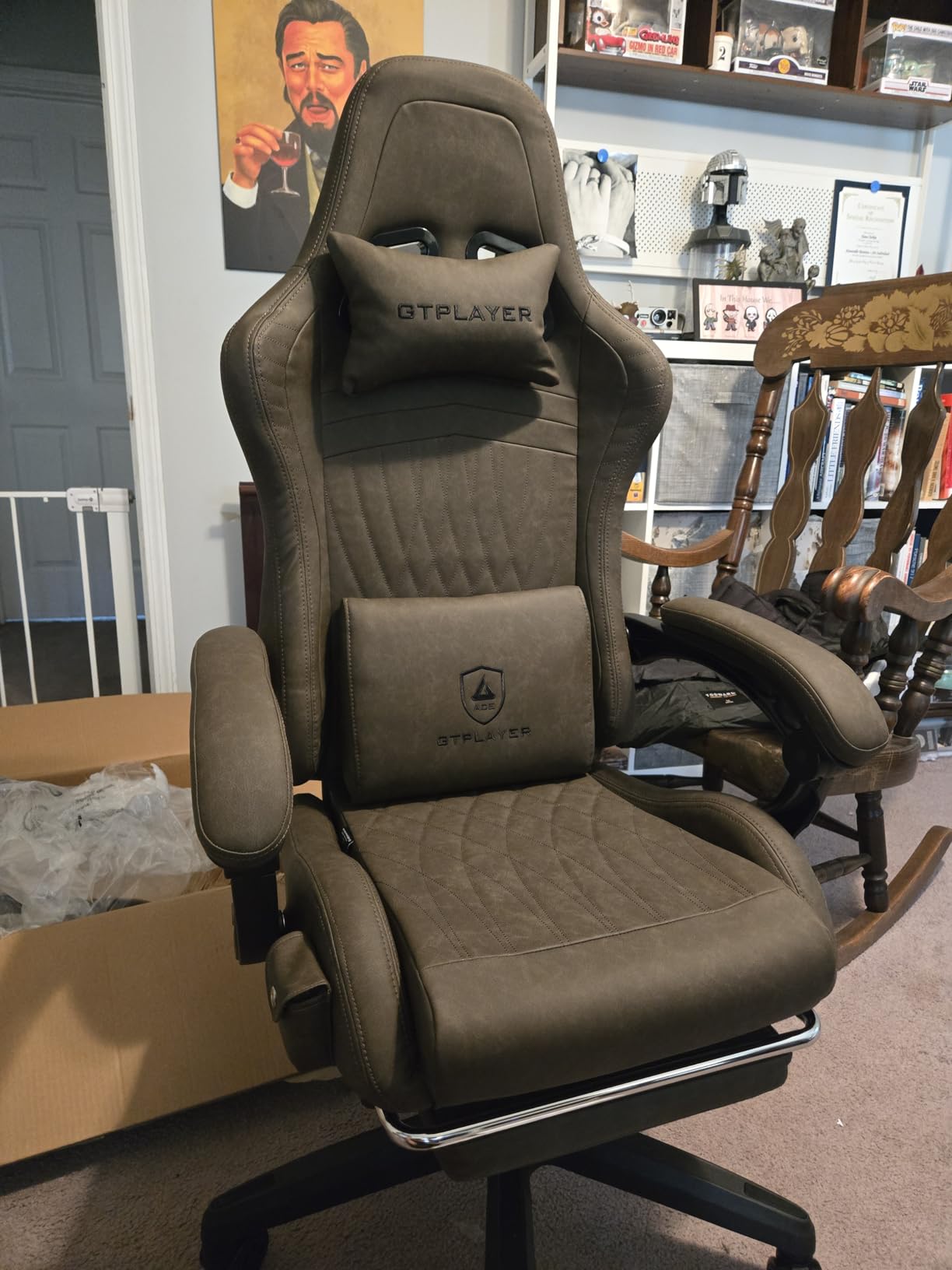 GTPLAYER ACE-PRO Music Gaming Chairs – Built-in Speakers, App Support & Bluetooth Control, Computer Game Chairs with Footrest for Adults, Ergonomic Reclining Silla, Linkage Armrest, Ivory - Customer Photo 1