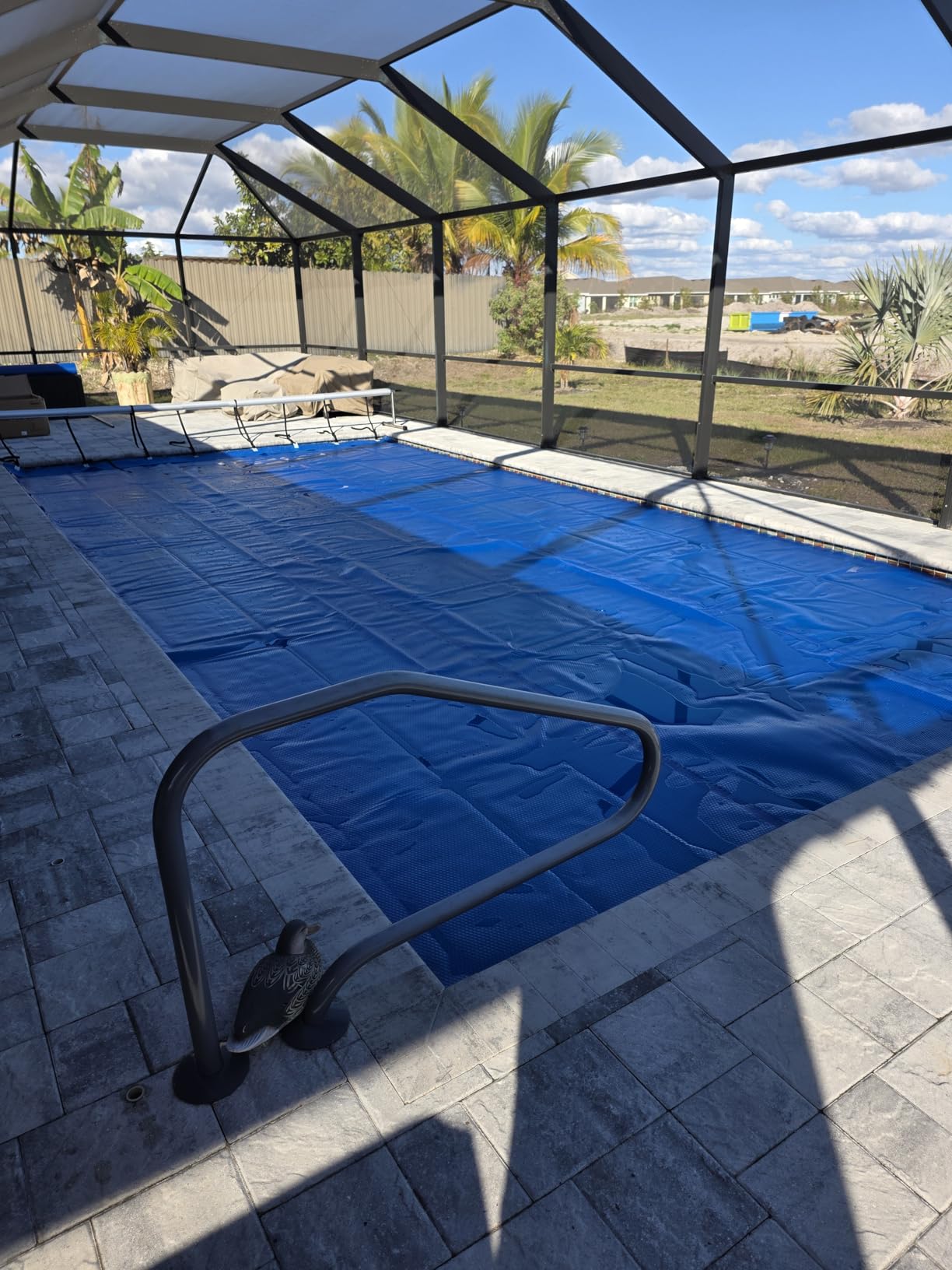 Pool Solar Cover, 12 x 24 ft Durable 16 mil Pool Covers for Inground & Above Ground Pools, Solar Pool Heater, Rectangle Solar Blanket with Bubbles, Blue - Customer Photo 2