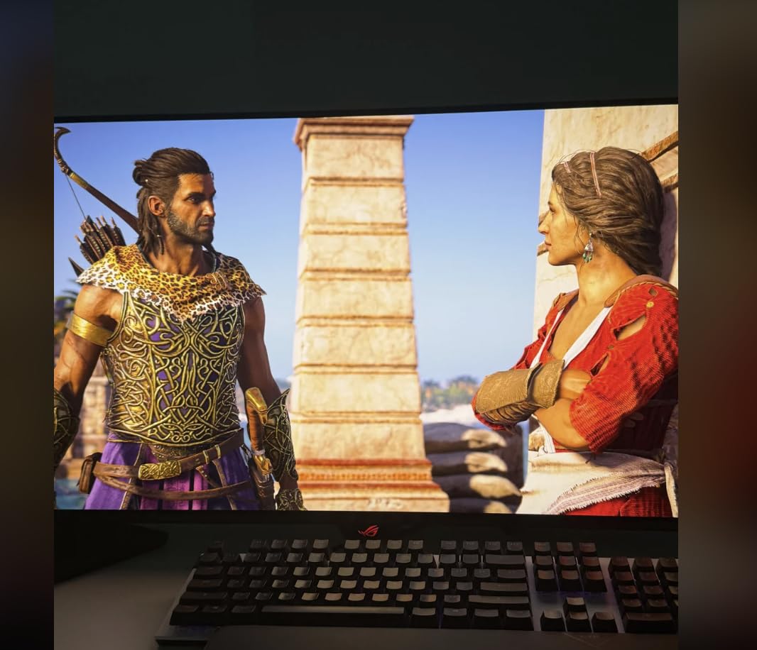 ASUS ROG Strix 34 Ultrawide QD-OLED HDR Gaming Monitor (XG34WCDG) - 3440x1440, 175Hz, 0.03ms, OLED Care Pro, True 10-bit, G-SYNC Compatible, DisplayWidget, Extreme Low Motion Blur, 3 yr Warranty - Customer Photo 1