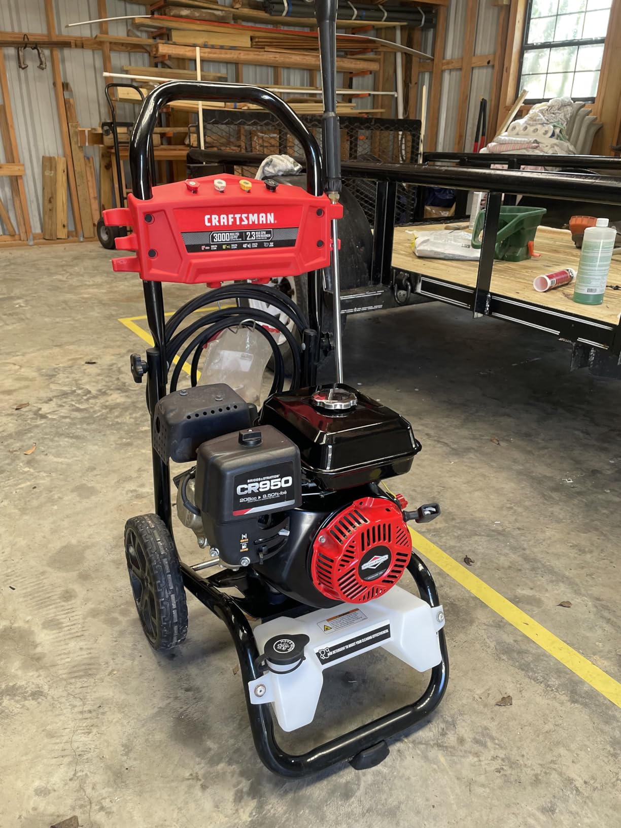 Simpson Cleaning Universal 16.5 inch Pressure Washer Surface Cleaner, Stainless Steel, for Gas and Electric, Cold Water, 1/4 inch Quick Connection, Max of 4000 PSI, 80625 - Customer Photo 1
