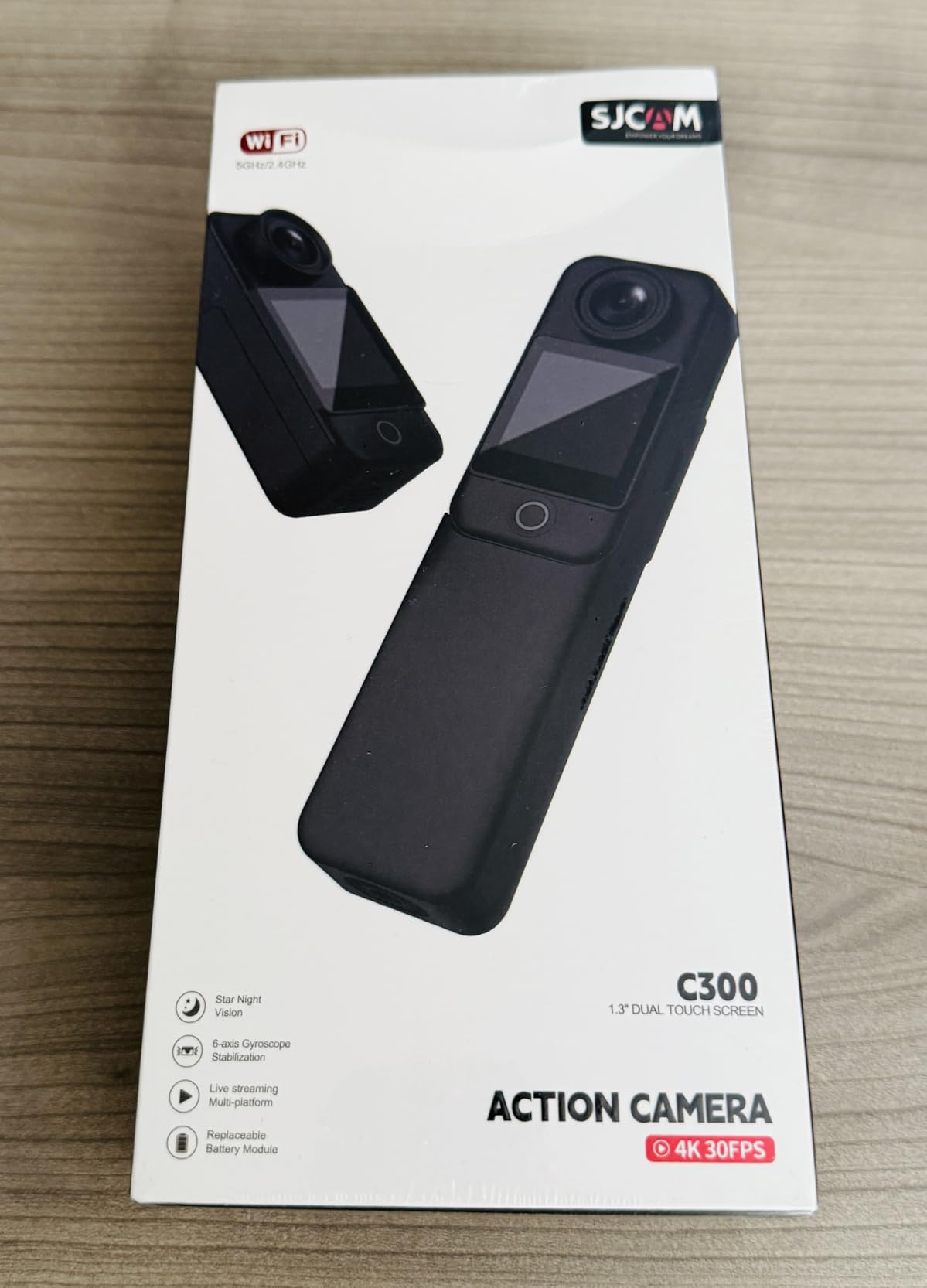 SJCAM C300 2IN1 Camcorder,4K Pocket Handheld Vlogging Camera,7Hour Power,154° Wide FOV Video Recording,6-Axis Stabilization,Dual-Touch Screen Body Camera,30M Waterproof,for YouTube Creators,Bloggers Customer Review SJCAM C300 2IN1 Camcorder,4K Pocket Handheld Vlogging Camera,7Hour Power,154° Wide FOV Video Recording,6-Axis Stabilization,Dual-Touch Screen Body Camera,30M Waterproof,for YouTube Creators,Bloggers - Customer Photo 3