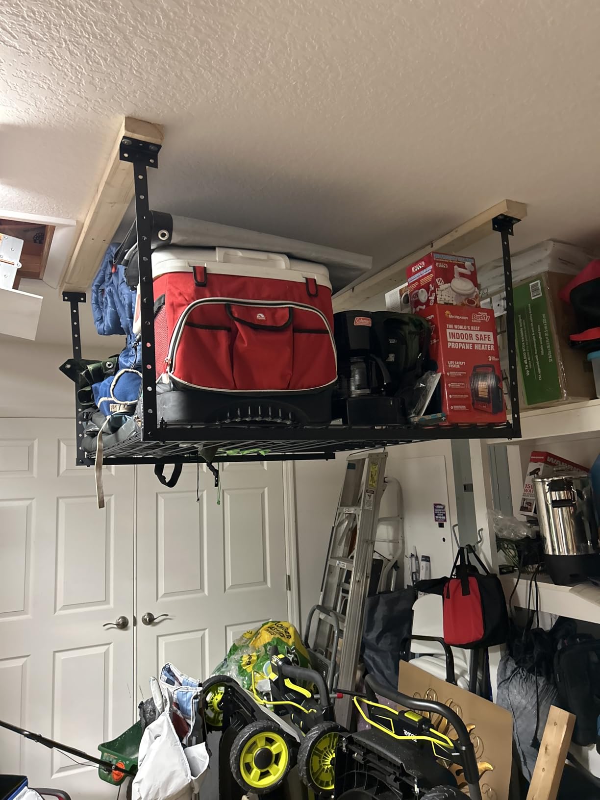 Jusgym 4X8FT Overhead Garage Storage Rack, 26