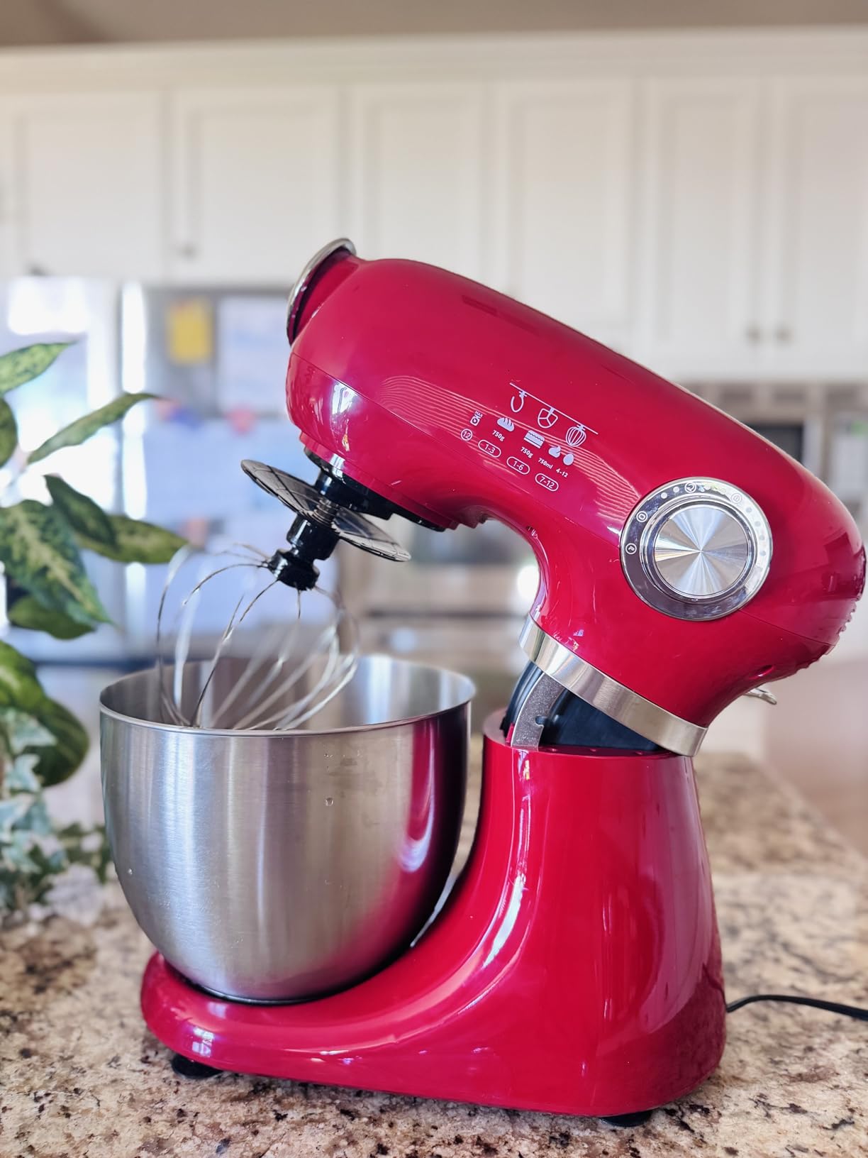 Electactic Stand Mixer With 12 Speed, 5.3 Quart Electric Mixer With Tilt Head, Kitchen Mixer for Daily Use with Egg Whisk, Dough Hook, Flat Beater, BLACK - Customer Photo 2