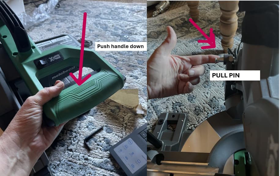 Metabo HPT 10-Inch Single Bevel Compound Miter Saw, 15-Amp Power Saw with Xact Cut Shadow Line, Precision Miter Angles, Single Bevel 0-45°, 40T TCT Miter Saw Blade, Lightweight Design, C10FCG2 - Customer Photo 1