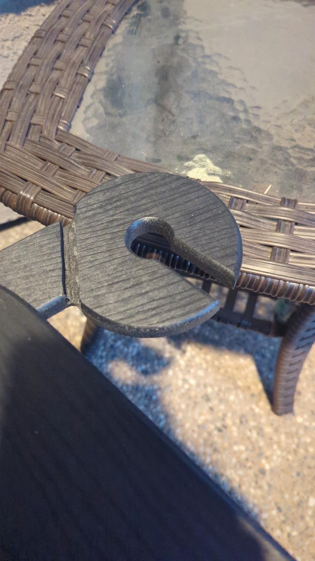 KINGYES Folding Adirondack Chair with Dual Cup Holders - HDPE All-Weather Outdoor Chairs, Wood-Like Patio Chair for Backyard, Camping, Pool & Fire Pit, Grey - Customer Photo 2