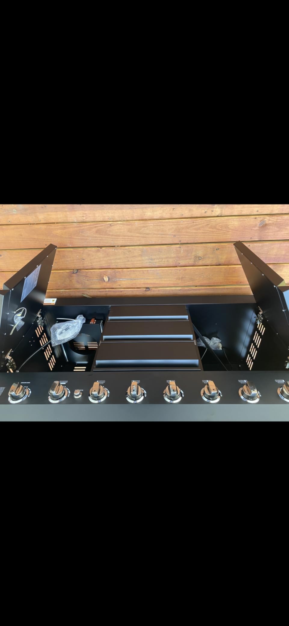 CT Copper Tailor 83-inch Outdoor Kitchen BBQ Gas Grill Island, 6 Main Burners, Infrared Rear & Side Burner,99,000 BTU, Stainless Steel, Foldable Side Table, Double Storage Cabinets & 3 Drawers - Customer Photo 2