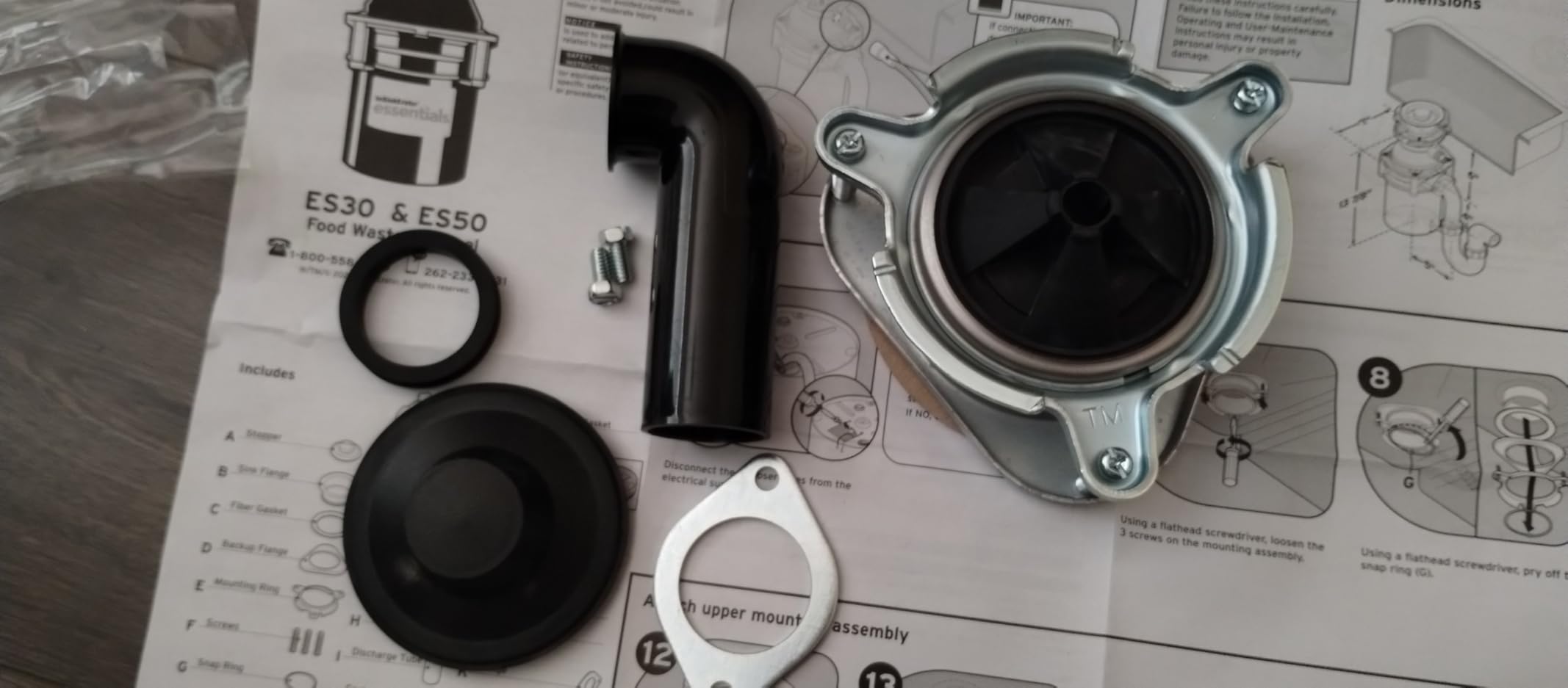 InSinkErator ES30 W/C 1/3 HP Motor Continuous Feed Kitchen Garbage Disposal with Power Cord - Customer Photo 1