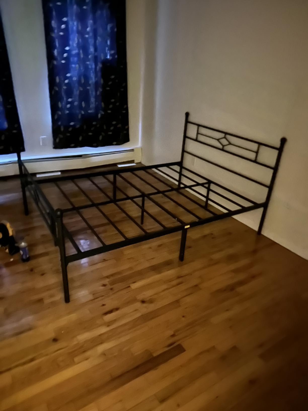 BedsPick Queen Bed Frame with Headboard and Footboard, Metal Platform Bed Frame with Round Corner Ball, 1200 LBS Heavy Duty Steel Slats Support, No Box Spring Needed/Noise-Free/Easy Assembly, Black - Customer Photo 2