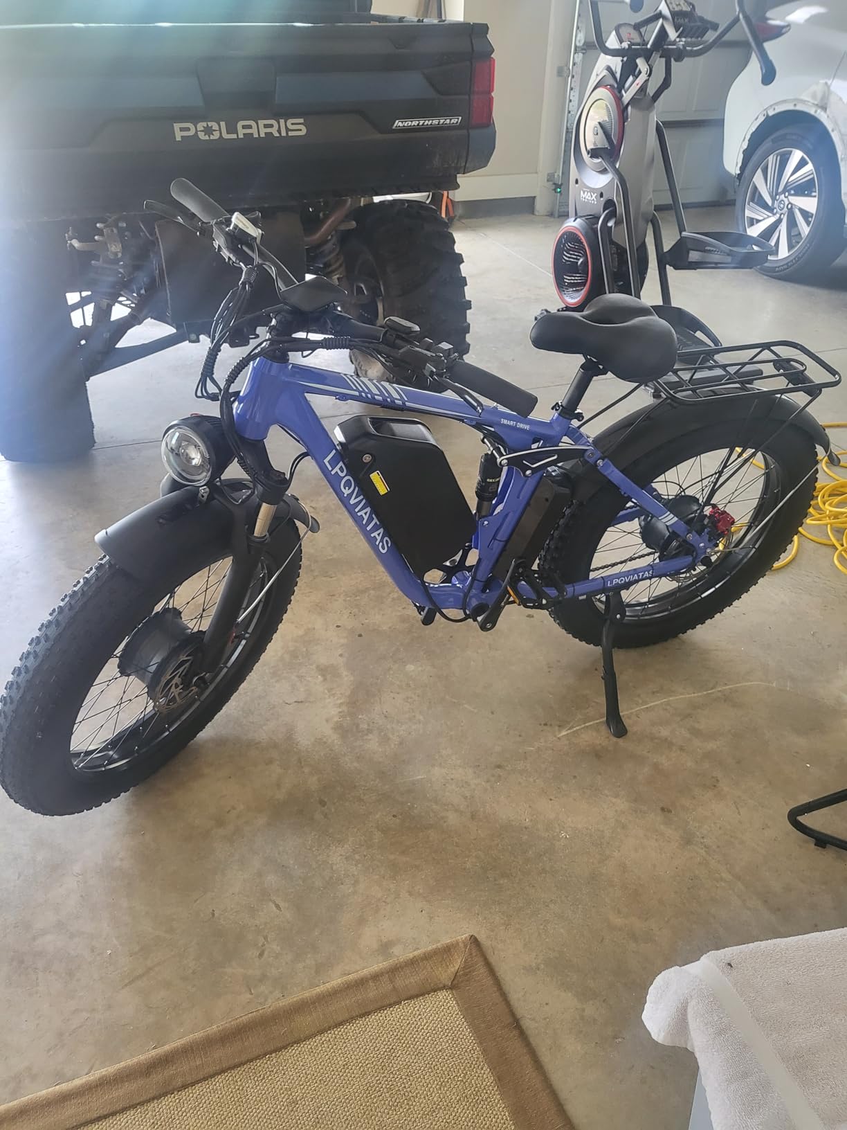 8000W-Peak-Dual-Motor-Ebike for Adults-Women-Men,52V 34AH 1768WH Full-Suspension-Mountain-Bike for Snow Sand,42-46MPH-Fast-Hunting-E Bike, 24