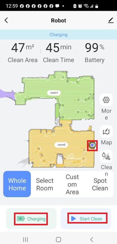 Tikom Robot Vacuum and Mop Combo, 6000Pa Automatic Robotic Vacuum Cleaner, Smart Mapping, 150 Min Max, Ideal for Pet Hair, Hardfloors, Carpets, Home(L8000 Pro) - Customer Photo 4