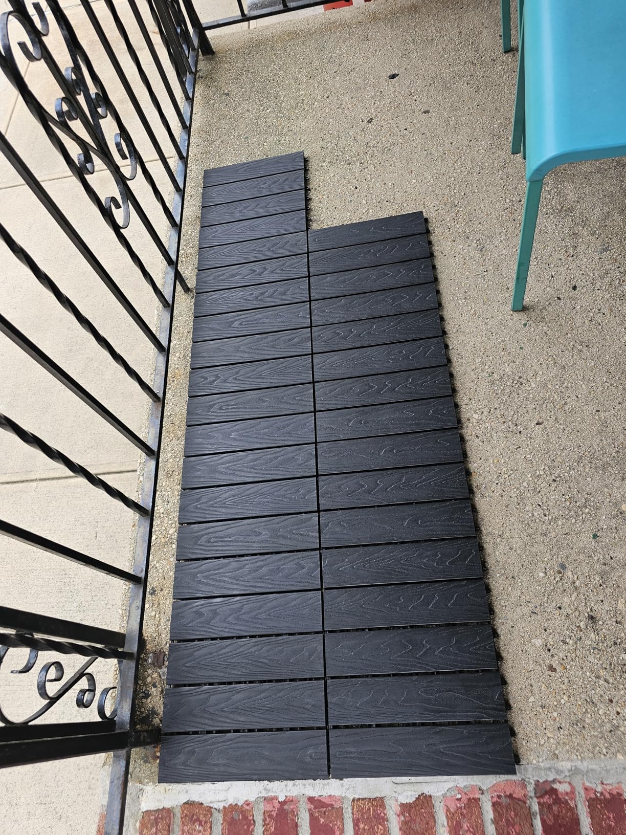 ShunHong Polymer Composite Interlocking Deck Tiles Outdoor,12x12 Thick Composite Floor Tiles Decking Boards for All Weather Use,Waterproof, Poolside,Balcony,Patio(4Pcs,Coffee,4 sqft) Customer Review ShunHong Polymer Composite Interlocking Deck Tiles Outdoor,12x12 Thick Composite Floor Tiles Decking Boards for All Weather Use,Waterproof, Poolside,Balcony,Patio(4Pcs,Coffee,4 sqft) - Customer Photo 5