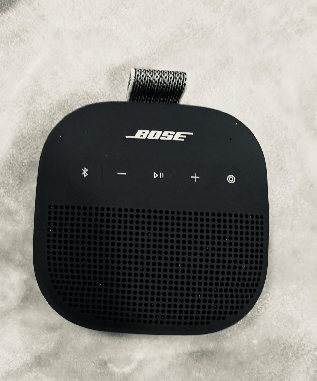 Bose New SoundLink Micro Portable Bluetooth Speaker (2nd Gen), Wireless Outdoor Speaker, Up to 12 Hours Battery Life, Waterproof and Dustproof, Blue Dusk - Customer Photo 1