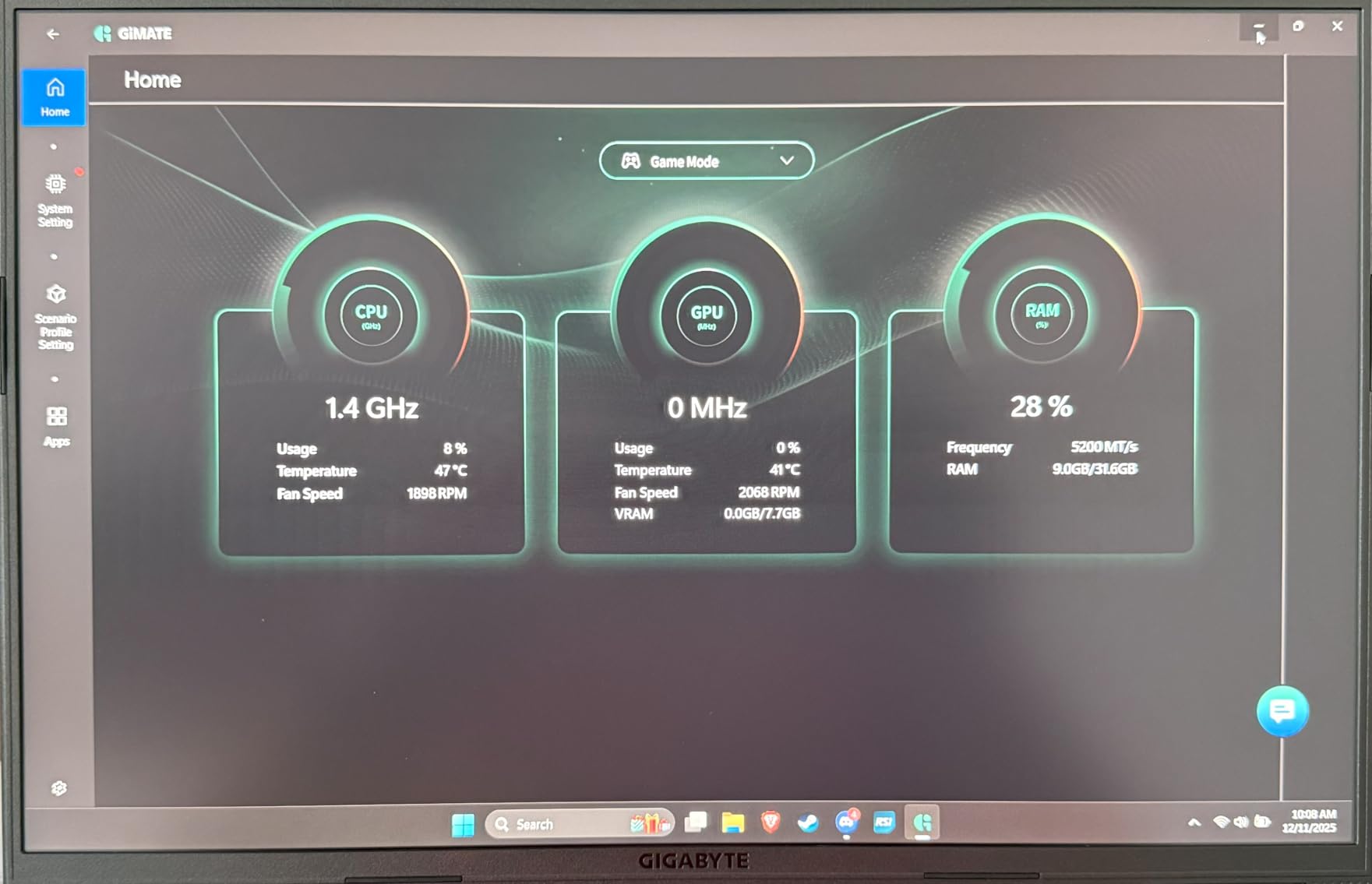 GIGABYTE - Gaming A16 Gaming Laptop - 165Hz 1920x1200 WUXGA - NVIDIA GeForce RTX 5070 - Intel i7-13620H - 1TB SSD with 32GB DDR5 RAM - Windows 11 Home AD Gaming A16 CWHI3US864SH - Customer Photo 1