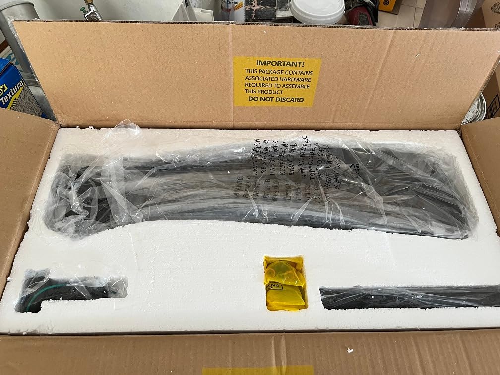 120 Inch Industrial Ceiling Fans without Lights, DC Motor Large Shop Garage Ceiling Fan with Remote, 36000 CFM High Airflow Big Ceiling Fan, Reversible Metal Fan for Warehouse Barn Commercial Space - Customer Photo 1