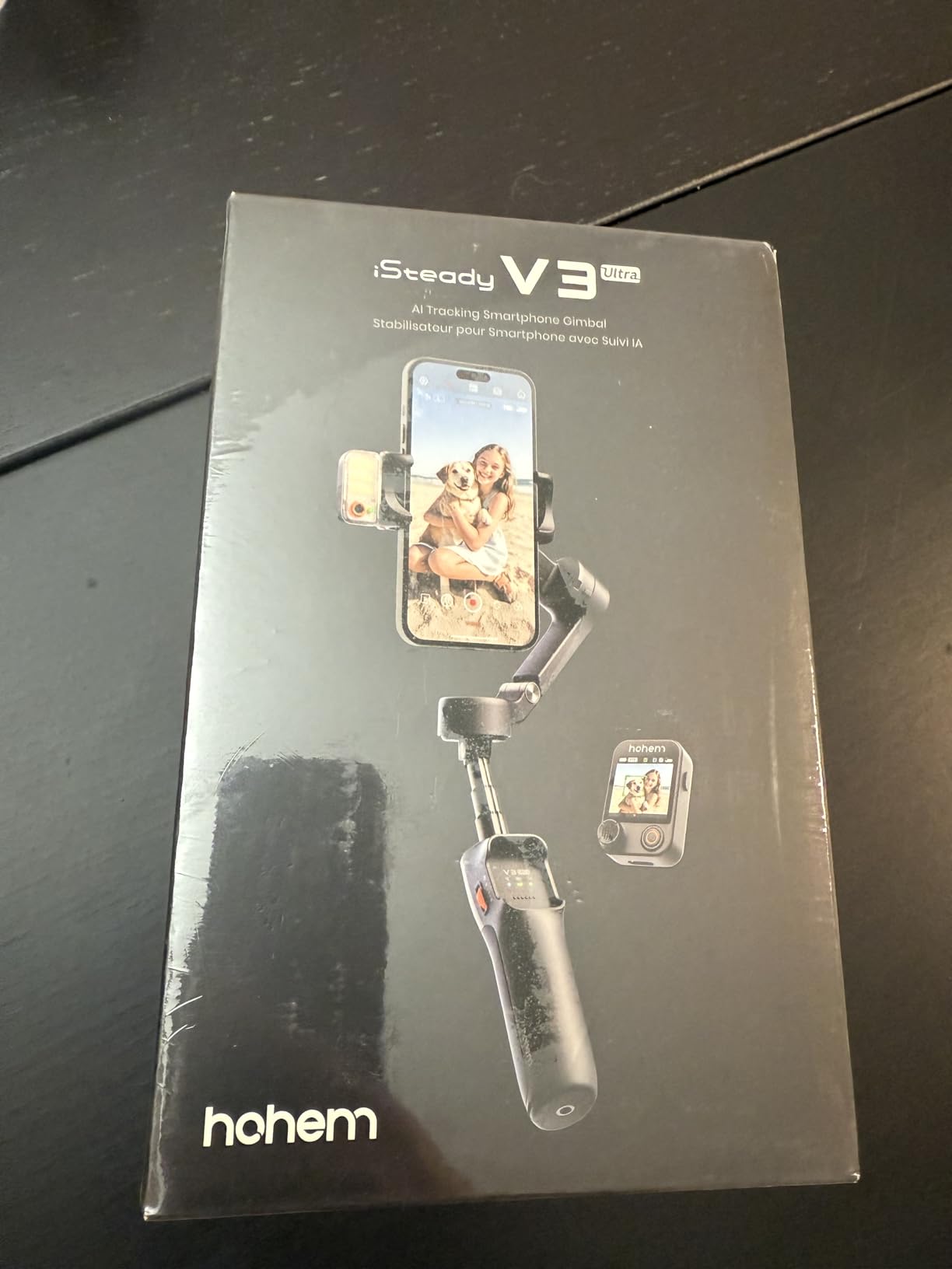 hohem iSteady V3 Ultra Gimbal Stabilizer for iPhone, Phone Gimbal with AI Auto Tracking, Detachable Touchscreen Remote, Built-in Extension Rod, Tripod, Fill Light, for Vlog, Travel, Pet, Fitness Customer Review hohem iSteady V3 Ultra Gimbal Stabilizer for iPhone, Phone Gimbal with AI Auto Tracking, Detachable Touchscreen Remote, Built-in Extension Rod, Tripod, Fill Light, for Vlog, Travel, Pet, Fitness - Customer Photo 1