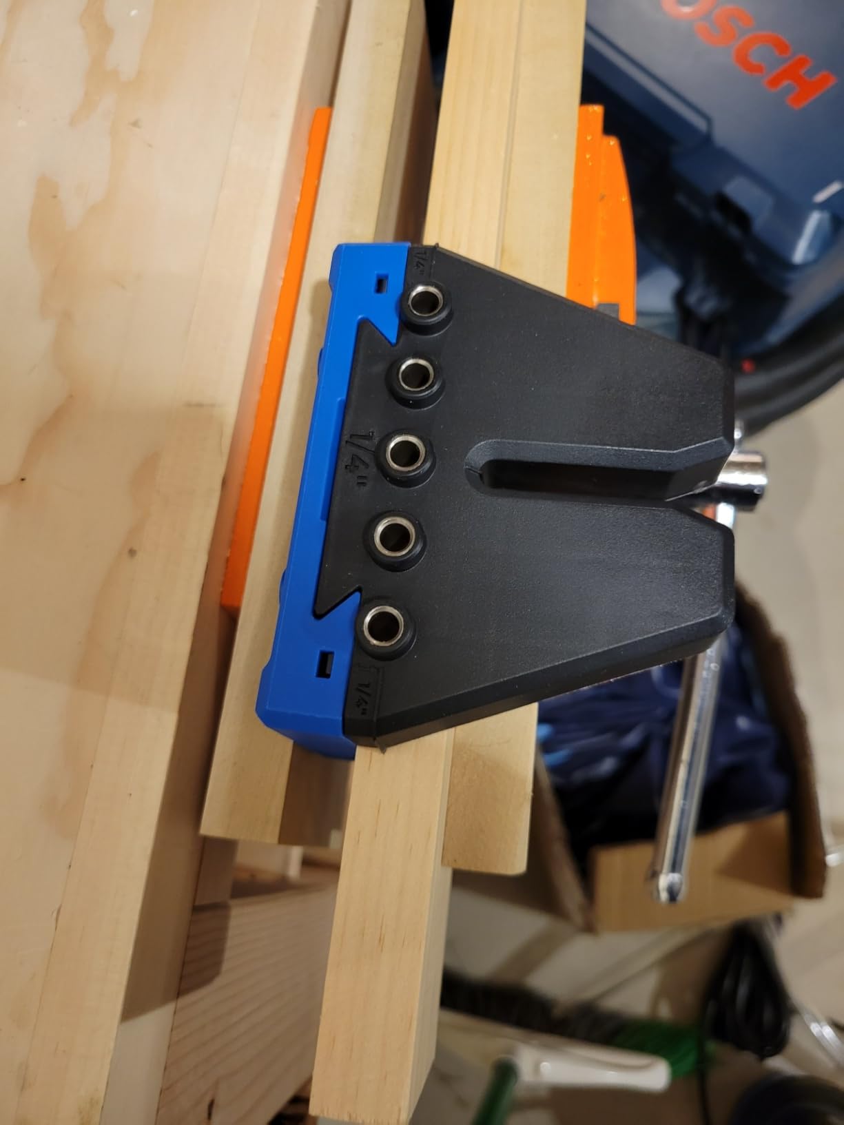 Kreg Dowel Jig Kit - Doweling Guide Kit with Removable Drill Guides - No-Measure Doweling Jig for Benchtop and Workshop Projects - Cabinet Joint Alignment Tool - KHJD345 Customer Review Kreg Dowel Jig Kit - Doweling Guide Kit with Removable Drill Guides - No-Measure Doweling Jig for Benchtop and Workshop Projects - Cabinet Joint Alignment Tool - KHJD345 - Customer Photo 1