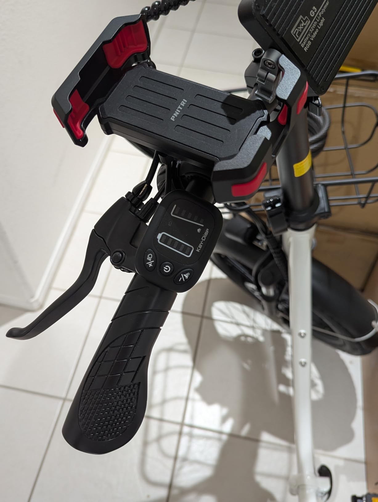 1300W Folding Electric Bike, 75 Miles PAS Range, 52V 13Ah Removable Battery, 20