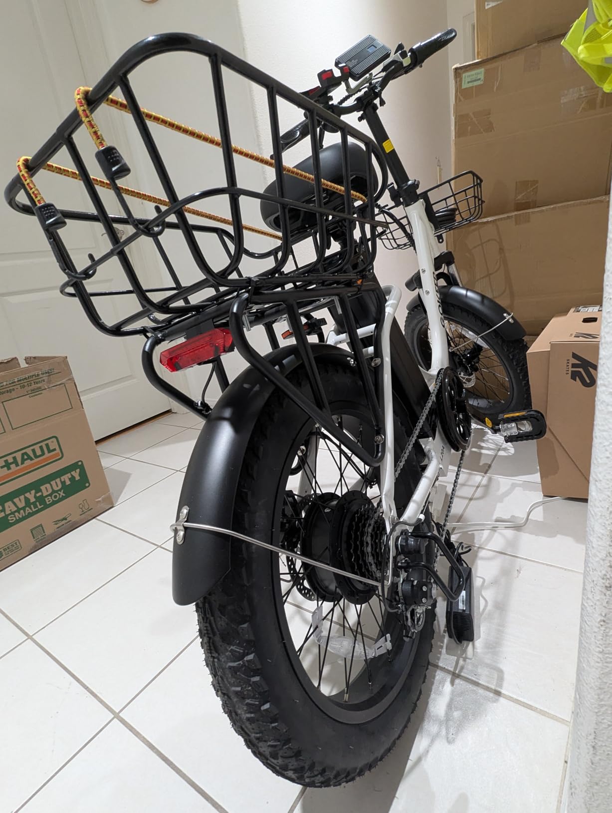 1300W Folding Electric Bike, 75 Miles PAS Range, 52V 13Ah Removable Battery, 20