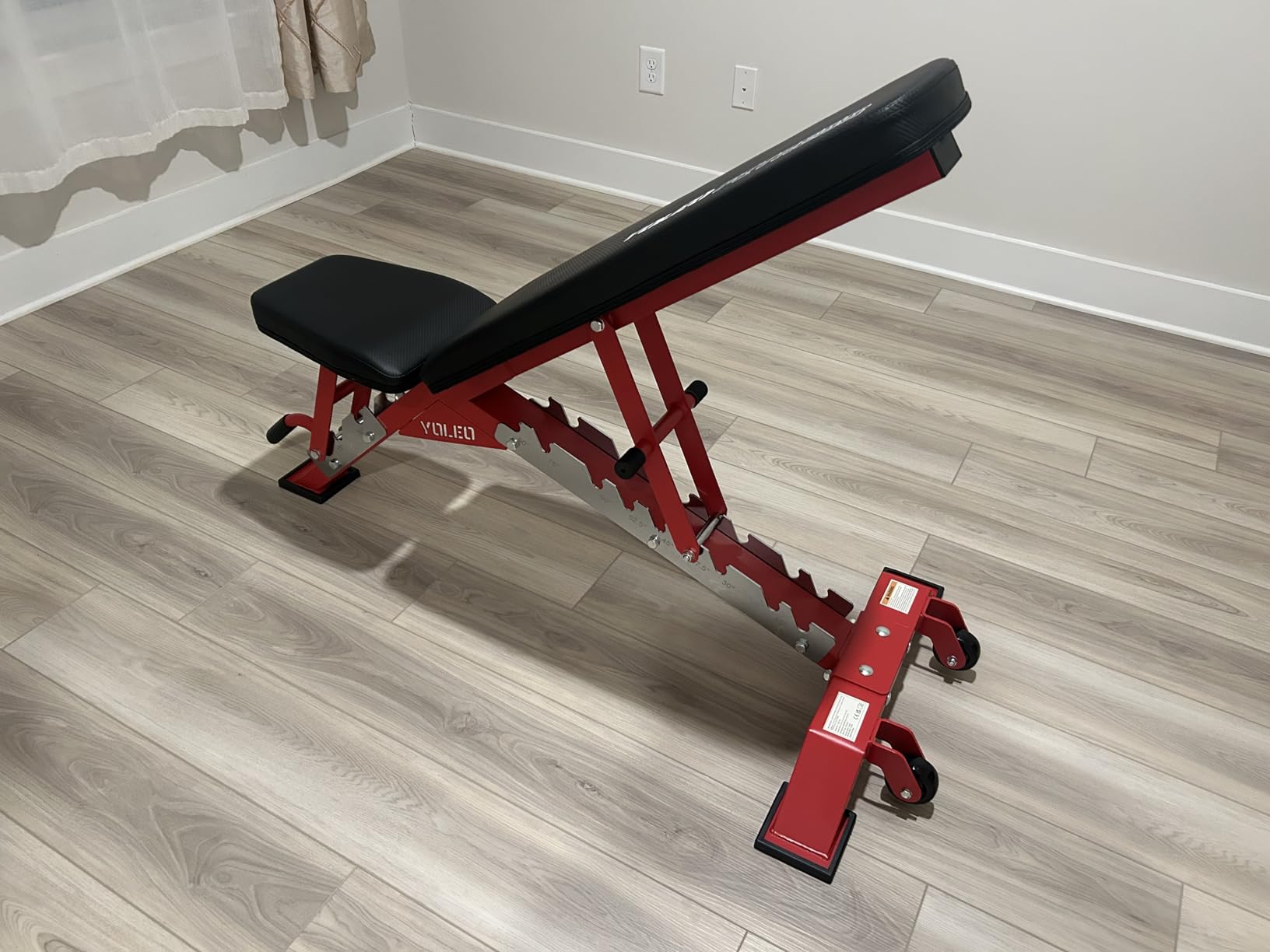 YOLEO Commercial Adjustable Weight Bench - MAX 2300LBS Heavy Duty Workout Bench for Home Gym, Decline/Flat/Incline Bench Press 2.4