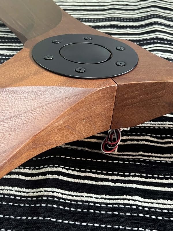 72 Inch Ceiling Fan No Light, Large Outdoor Ceiling Fans Without Lights for Patios with Smart App and Remote Control, Damp Rated 3 Blade Wood Propeller Modern Fan for Exterior Outside,High CFM,Walnut - Customer Photo 1