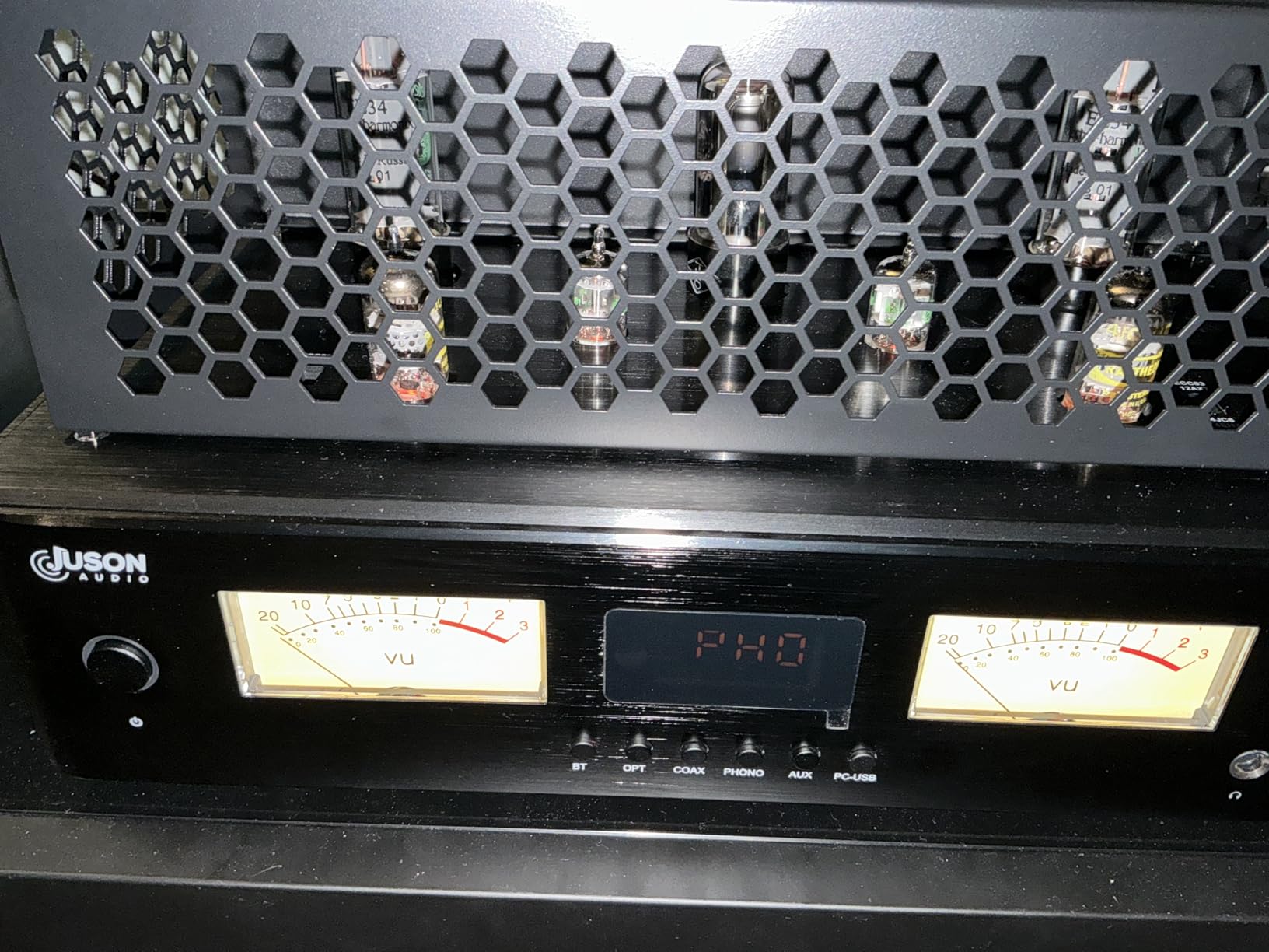 Juson Audio JTA200 300W EL34 Tube Amplifier HiFi High-End Class AB Hybrid Stereo Tube Amp with BT 5.4 & Remote Phono Coax AUX Opt PC-USB Input Headphone Subwoofer Output - Customer Photo 1