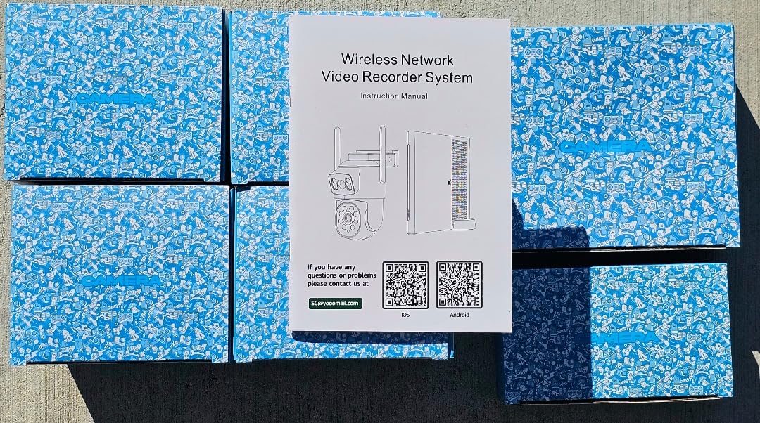 4MP Dual Lens Home Security Camera System Wireless, Security Cameras Wireless Outdoor 24/7 Record, Auto Tracking, 5G & 2.4G WiFi, Night Vision, 2-Way Audio, 360 degree PTZ, 10CH 4K NVR 500GB No Subscription - Customer Photo 1