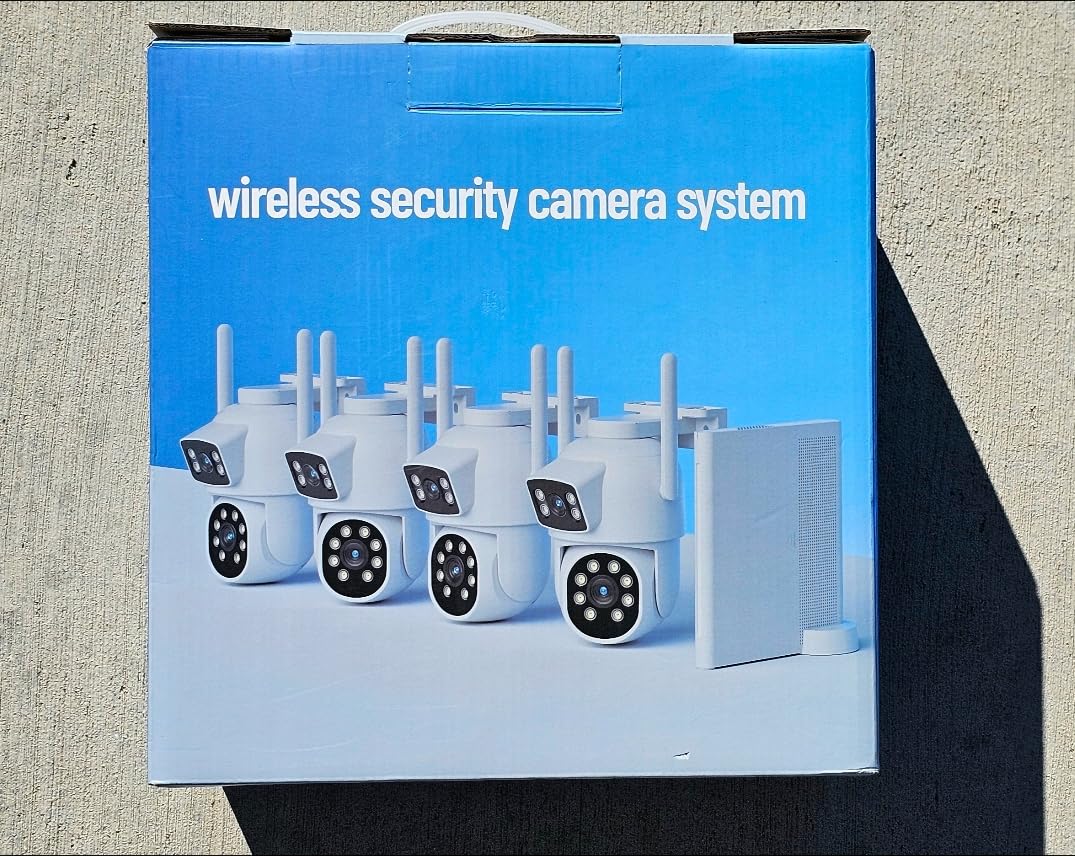 4MP Dual Lens Home Security Camera System Wireless, Security Cameras Wireless Outdoor 24/7 Record, Auto Tracking, 5G & 2.4G WiFi, Night Vision, 2-Way Audio, 360 degree PTZ, 10CH 4K NVR 500GB No Subscription - Customer Photo 2