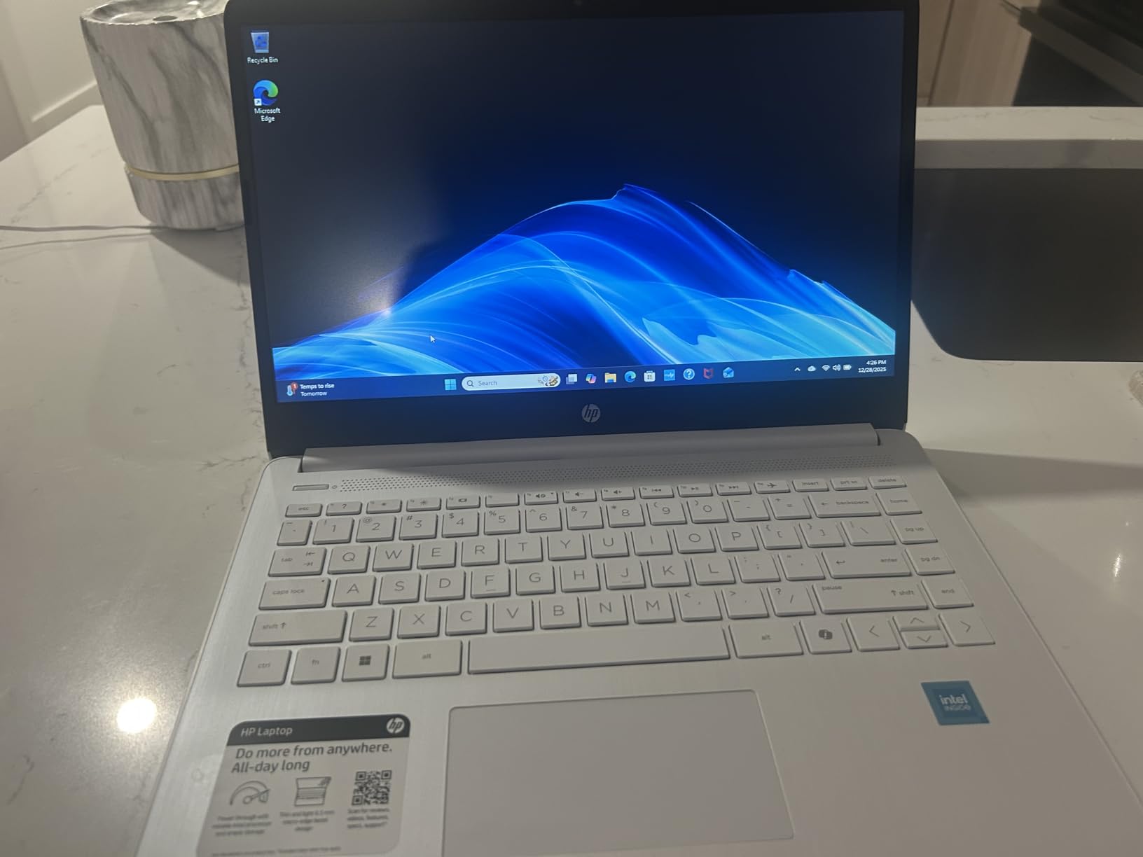 HP Ultra Slim Laptop for Students and Business | 1 Year Office 365 | 1.1TB Storage (1TB Cloud and 64GB Hard Drive) | Intel Quad-Core, 8GB RAM | Windows 11 Home Customer Review HP Ultra Slim Laptop for Students and Business | 1 Year Office 365 | 1.1TB Storage (1TB Cloud and 64GB Hard Drive) | Intel Quad-Core, 8GB RAM | Windows 11 Home - Customer Photo 1