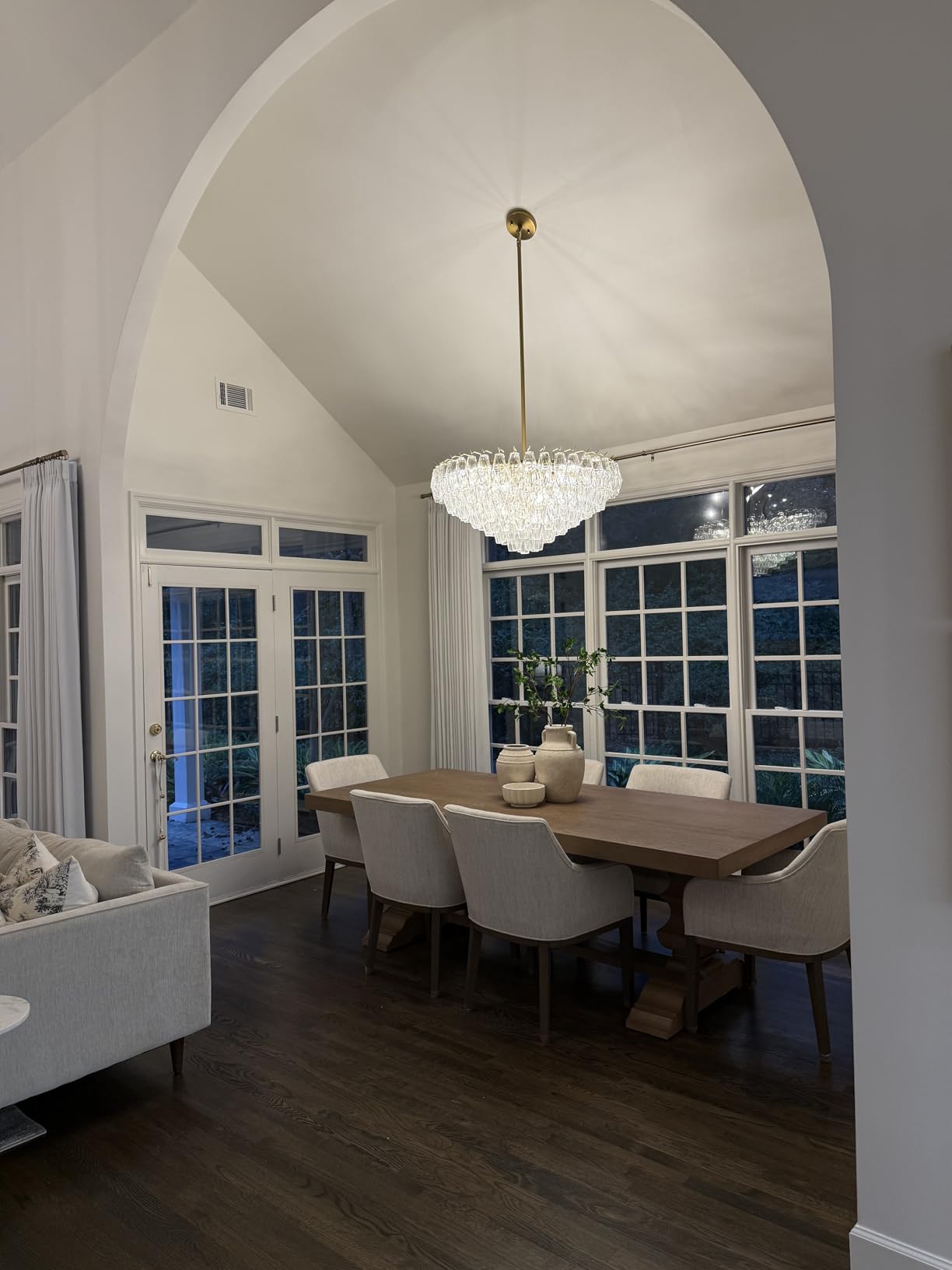 Gold Crystal Chandelier, 36