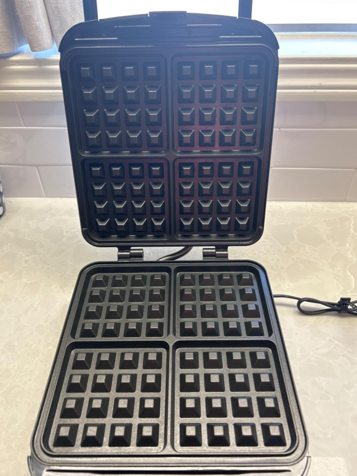 Cuisinart 4 Slice Belgian Waffle Maker - Square, WAF-150NAS - Customer Photo 1