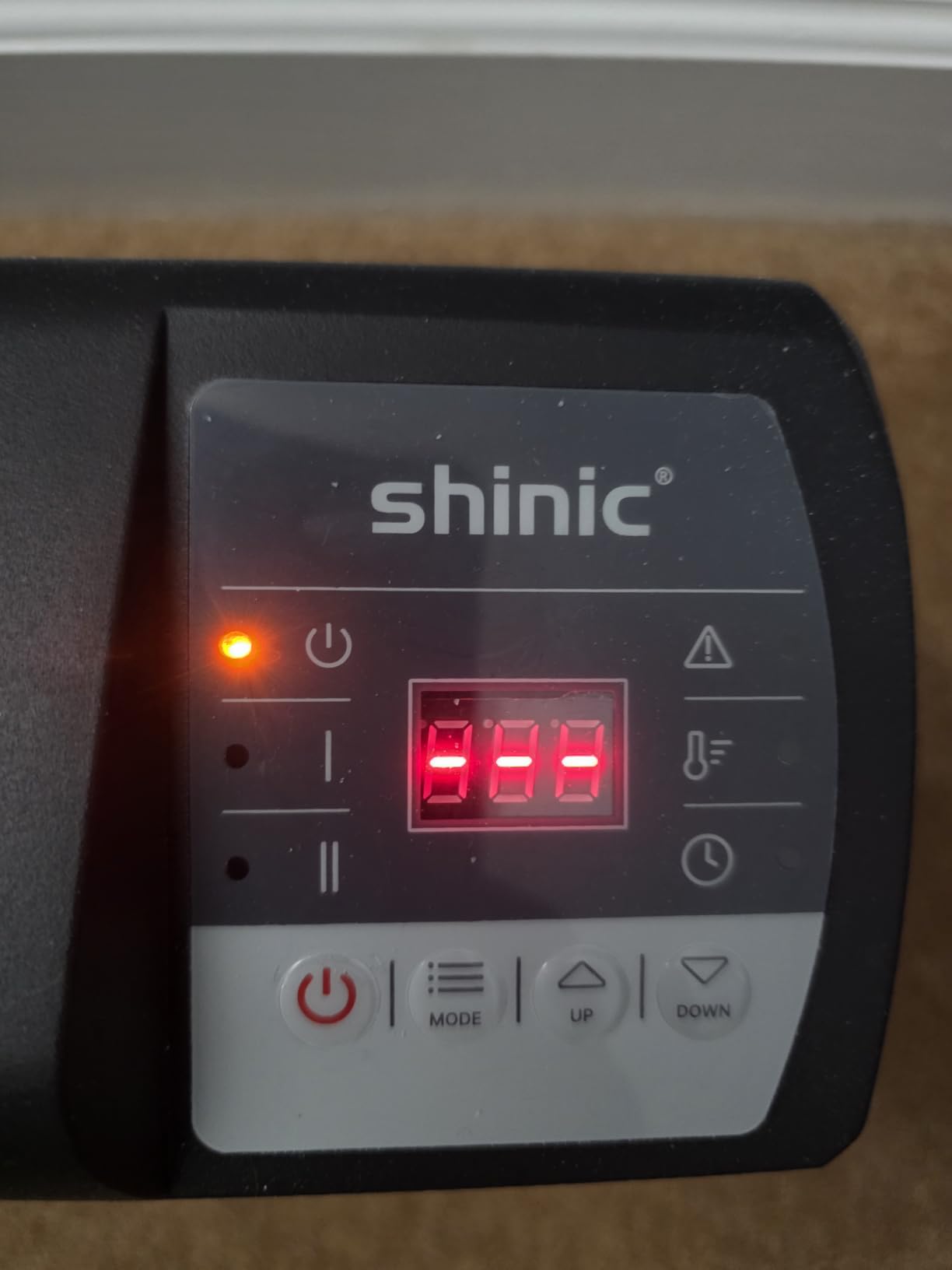 shinic Electric Baseboard Heater 120V with Digital Thermostat, Timer, Convection Space Heater for Indoor Use, Bedroom, Office, Overheat & Tip-Over Protection, Silent Operation, 1500W/750W, Black - Customer Photo 1