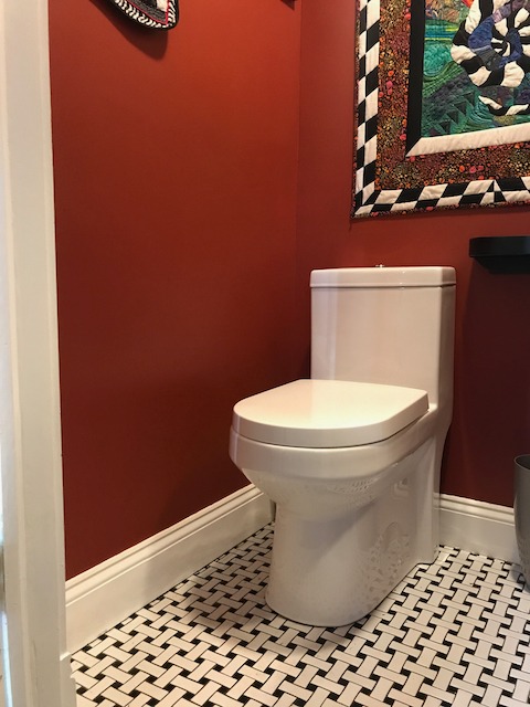 DeerValley Compact One Piece Toilet with Comfortable Seat Height Modern Standard Toilet for Small Bathroom Dual Flush 1.1/1.6 GPF Powerful & Quiet 12'' Rough-In Skirted Toilets - Customer Photo 1