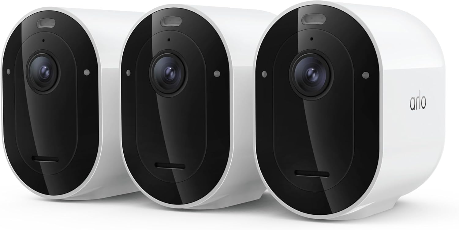 Arlo Pro Security Camera 2K HDR - 6th Gen 2025 Release - Wireless Outdoor Camera, Rechargeable Removeable Battery, Event Captions, Emergency Response, 1-Month Trial of Secure Plan, 3 Cam - White Customer Review Arlo Pro Security Camera 2K HDR - 6th Gen 2025 Release - Wireless Outdoor Camera, Rechargeable Removeable Battery, Event Captions, Emergency Response, 1-Month Trial of Secure Plan, 3 Cam - White - Customer Photo 1